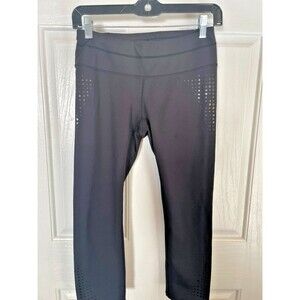 Vintage Athleta capri sequens leggings black Women's Size small NWoT